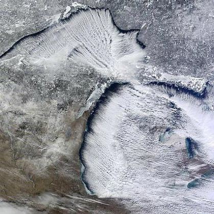 Michigan snow bands